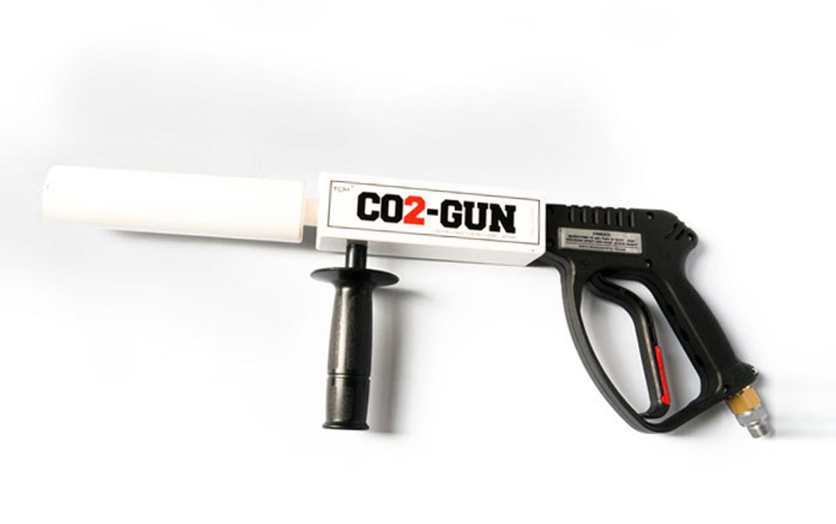 Bazooka Megatrón CO2 alquiler Madrid co2gun kryo gun