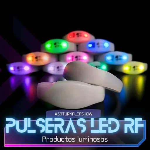 Pulseras LED radiofrecuencia DMX