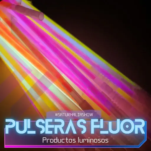 Pulseras fluorescentes tradicionales