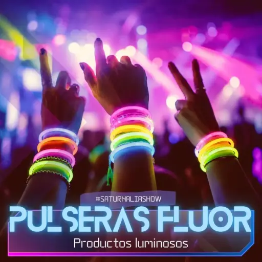 Pulseras fluorescentes tradicionales