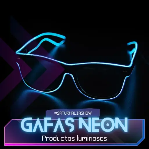 Gafas neón LED luminosas